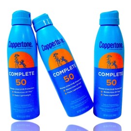 Coppertone (3-Pack) Coppertone Complete SPF 50 Moisturizing Sunscreen Spray 5.5 oz