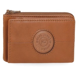 Pepe Jeans Joumma Bags Cracker Wallet with Card Holder, Beige, 11 x 7 x 1.5 cm, Leather, Talla única Wallet with Card Holder, beige, Standard size, wallet with card holder