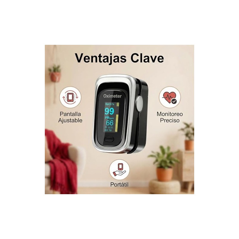 Funda para Oxímetro de Pulso CARYWON Pulse Oximeter Carrying Case,