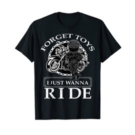 Forget Toys I Just Wanna Ride Dirt Bike Rider Boys Motocross T-Shirt