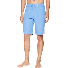 O'NEILL Men's 21 Inch Solid Boardshorts - Water Resistant Swim Trunks for Men with Quick Dry Stretch Fabric and Pockets,Fountain Blue,36