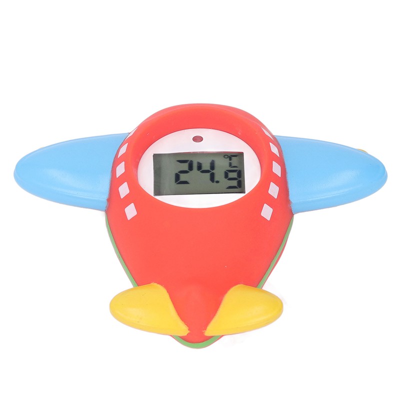 Baby Bath Thermometer IPX7 Waterproof Accurate Cartoon Airplane Shape Small