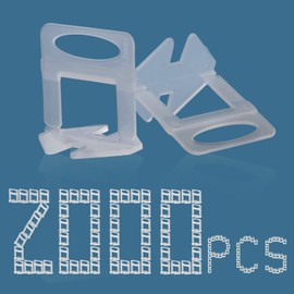 Tile Leveling System 1/16" Spacers Tile Leveler Clips DIY Tile Leveler Spacers 2000 Pcs for Professional Ceramic Tile and Stone Installation