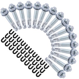 maXpeedingrods Car Lift Install Kit Lift Installation Install Kit Including 16 Pack 5-1/2" x 3/4" Wedge Anchor Bolts, 30 Pack Leveling Shim Kit 1/16" 1/8" 1/4"