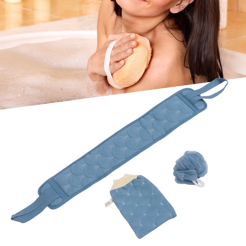 Exfoliating Back Scrubber Men Women Travel Portable Deep Cleansing Shower
