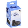Medline Cane Replacement Tips, Black