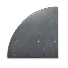 Stone Center Online Nero Marquina Black Marble 9x9 Shower Corner Shelf Soap Dish Caddy Bullnose Full Finished Honed Kitchen Bath Wall Floor Backsplash Shower (1 Piece)