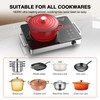 Electric Cooktop,Portable Electric Cooktop 1800W Single Burner Stove with Plug,Hot