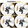 Pack of 10 Bicycle Reflector Set, Includes 8 Pieces Bicycle