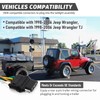 MECMO 4-Way Flat Trailer Wiring Harness 55363 for 1998-2006 Jeep