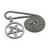Pagan Wicca Inverted Star Pentagram Pendant Men's 316L Stainless Steel