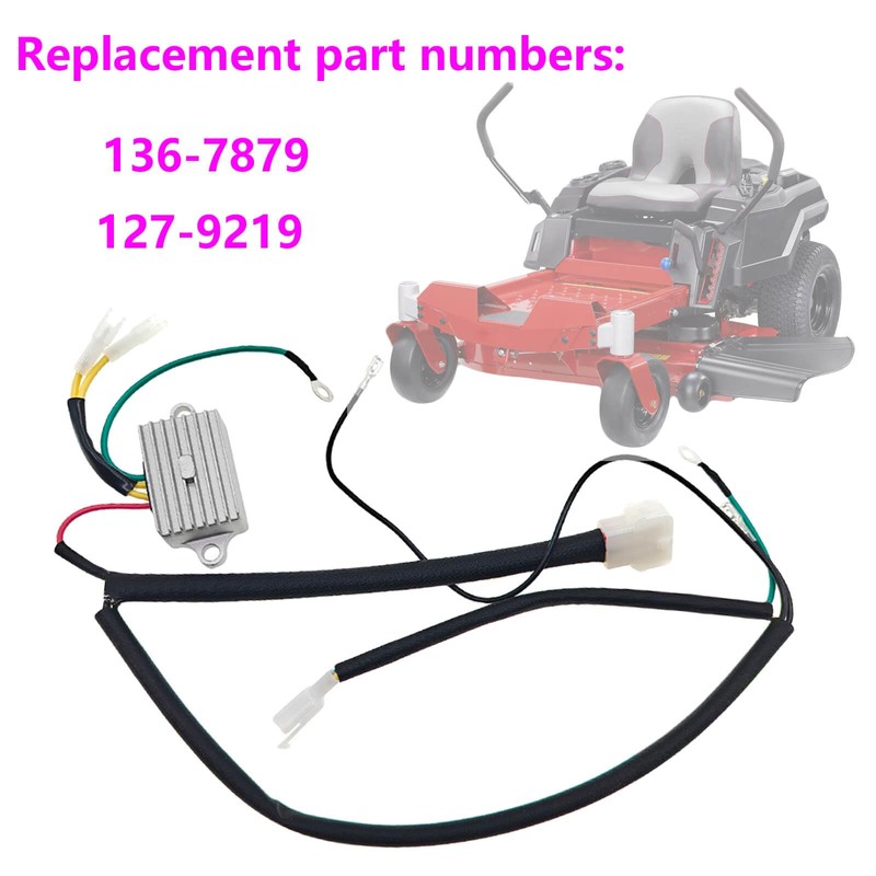 136-7879 Voltage Regulator with Harness,Compatible with Exmark Quest Radius E/S