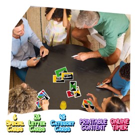 LETTER LEAGUE Word Game - for Families Adults and Kids, Word Card Game for All Ages, Family Games for Kids and Adults, Expand Your Vocabulary, Quick Play, Adults Games for Game Night