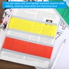PATIKIL Guided Reading Strips, 10pcs Tracking Highlight Colored Overlay Bookmark