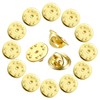 Brass Clutch Badge Insignia Clutches Pin Backs Replacement (Gold, 50