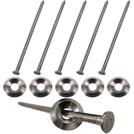 Heavy Duty Stainless Steel Patio Rug Stakes Low-Profile Mat Anchors Rug Gripper, Rug Holder - Easily Secure Your Patio Rug to The Ground - No Rust, No Bending - Easy to Install - Pack of 6