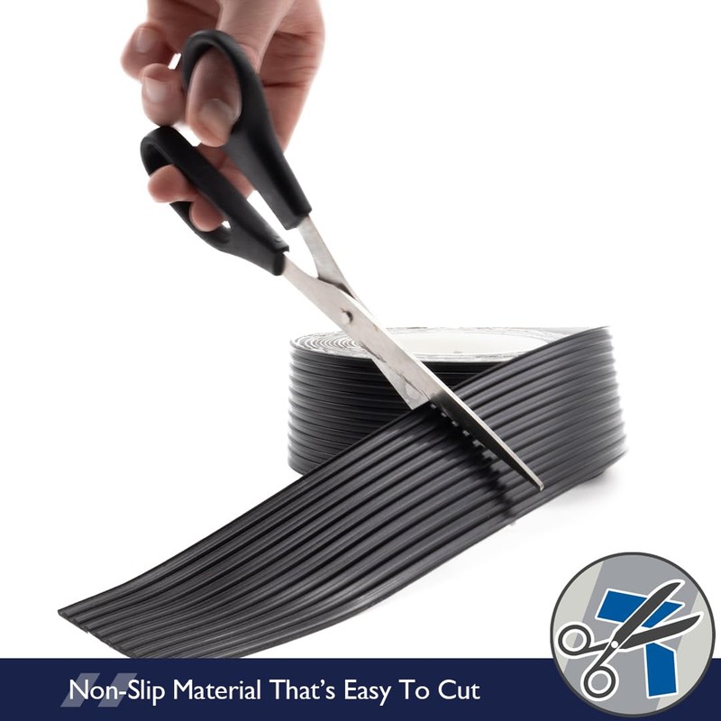 Heskins LLC Ribbed Rubber Anti Slip Tape (2" x 60ft)