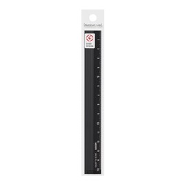 Midori (42256006) - Regla de aluminio (15 cm), color negro