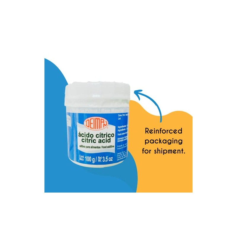 Deiman Citric Acid (4 oz) food grade & Kosher