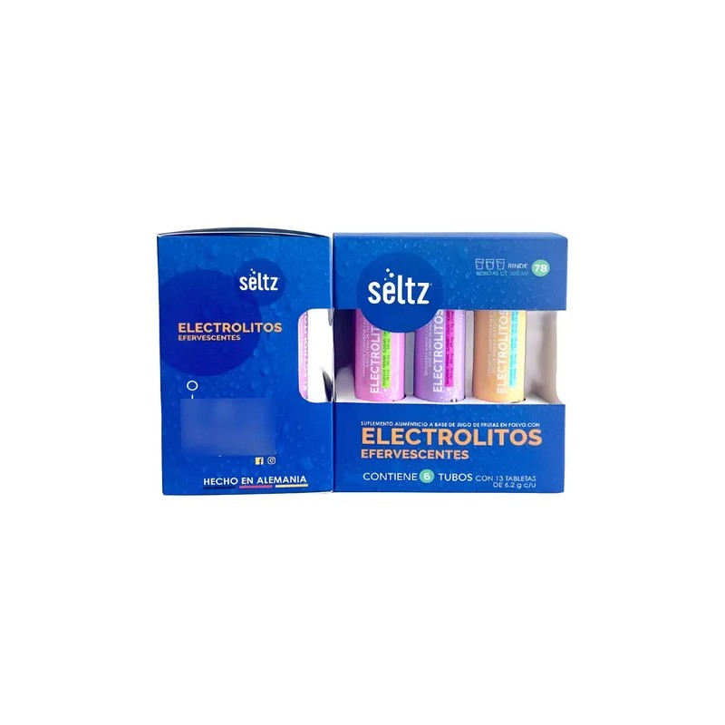 Pack Mix 6 Tubos De Electrolitos Efervecentes Seltz C13 Tbs