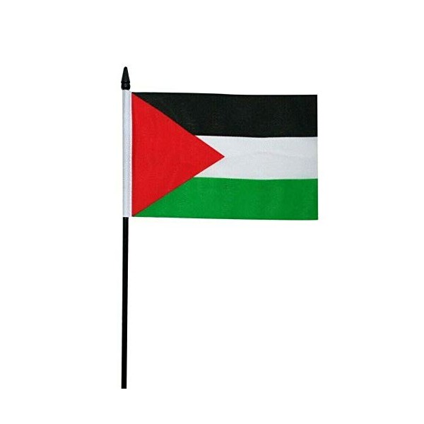 FlagSuperstore Palestine Small Hand Waving Flag 6" x 4" Inch