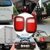 2x Universal 16 LED Trailer Tail Lights Red/White Square LED