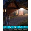 kolpop Solar Lights Outdoor 2 Pack, 140LED/3 Modes Motion Sensor