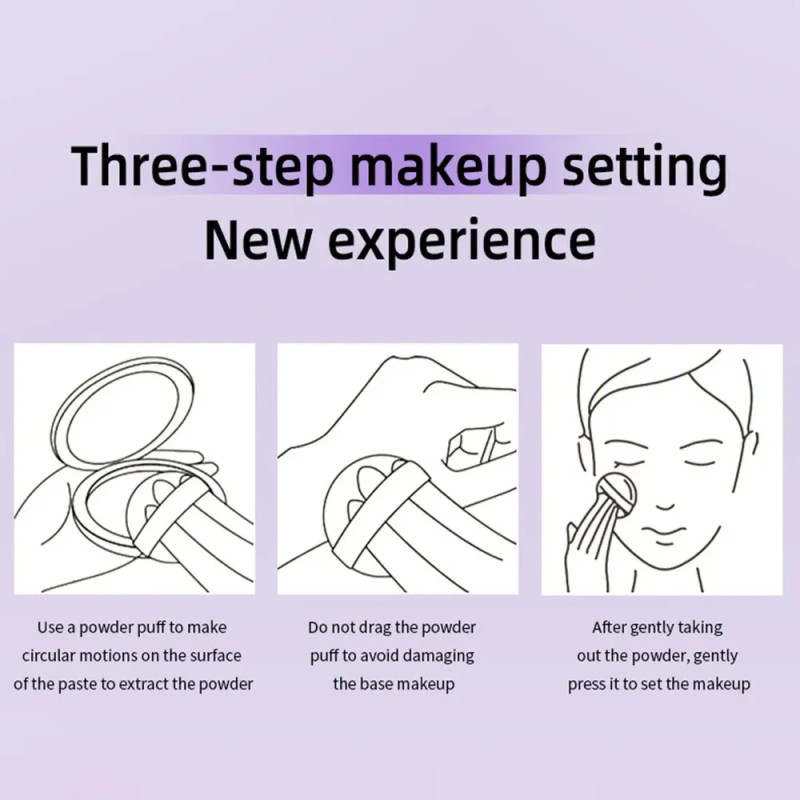 Toset De Maquillaje Natural Waterproof Polvo Corrector Morad