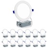 Meconard 12 Pack 6 Inch Ultra-Thin LED Recessed Ceiling Light