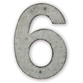 Sunset Vista Design Studios Magnetic Sign 4-Inch Metal Address Tile, Number 6