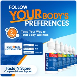 Lyte Balance Taste N' Score Liquid Minerals Kit - 6 Pack, 2 oz Bottles | 100% Pure Dietary Potassium Supplement, Zinc Supplement, Manganese Supplement, Liquid Copper Drops, Chromium & Magnesium Drops
