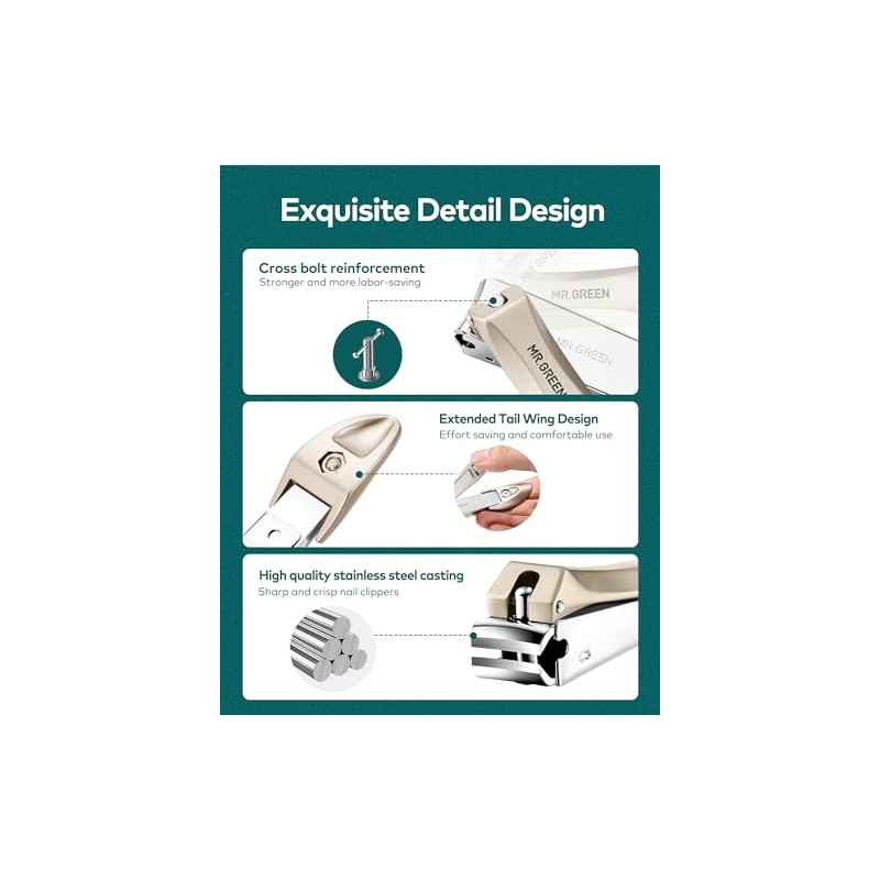 Cortaúñas para Uñas Gruesas, Cortaúñas con Catcher, Nail Cutter de