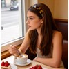 Lvnwrip Wide Tortoise Shell Headband with Teeth, Acetate Resin Hair