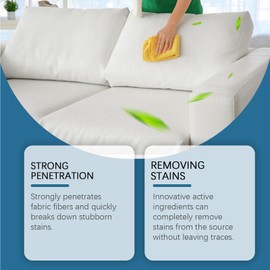 Stoffsofa Reinigungsschaum,Wäscheflecken Trockenentferner,Trockenreiniger Für Kleidung,Sofa Trockenreinigungsschaum,Zur Fleckenentfernung,Schonend Für Kleidung 200ML