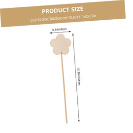 Kisangel 8pcs Wooden Fairy Wands DIY Craft Sticks for Boys and Girls Blank Fairy Sticks for Creative Play for Stage Performance Decorative Shape Wands Heart Circle Designs