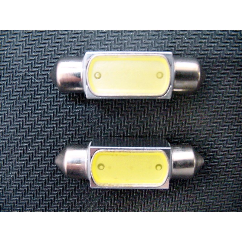 Lumiglow 36mm Cool White Interior Courtesy Dome Light Bulbs LEDs