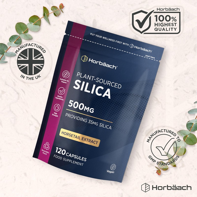 Silica Supplement 500mg | High Strength Silica from Horsetail Extract