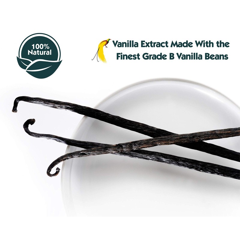 16 oz Pure Vanilla Extract - 100% Real Vanilla Extract
