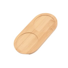 Pokinge Salt and Pepper Mill Tray, Tea tray, Round Sugar Salt Container, Pepper Mill Container For Kitchen Storage Plate Home Decoration Crafts(Type A)