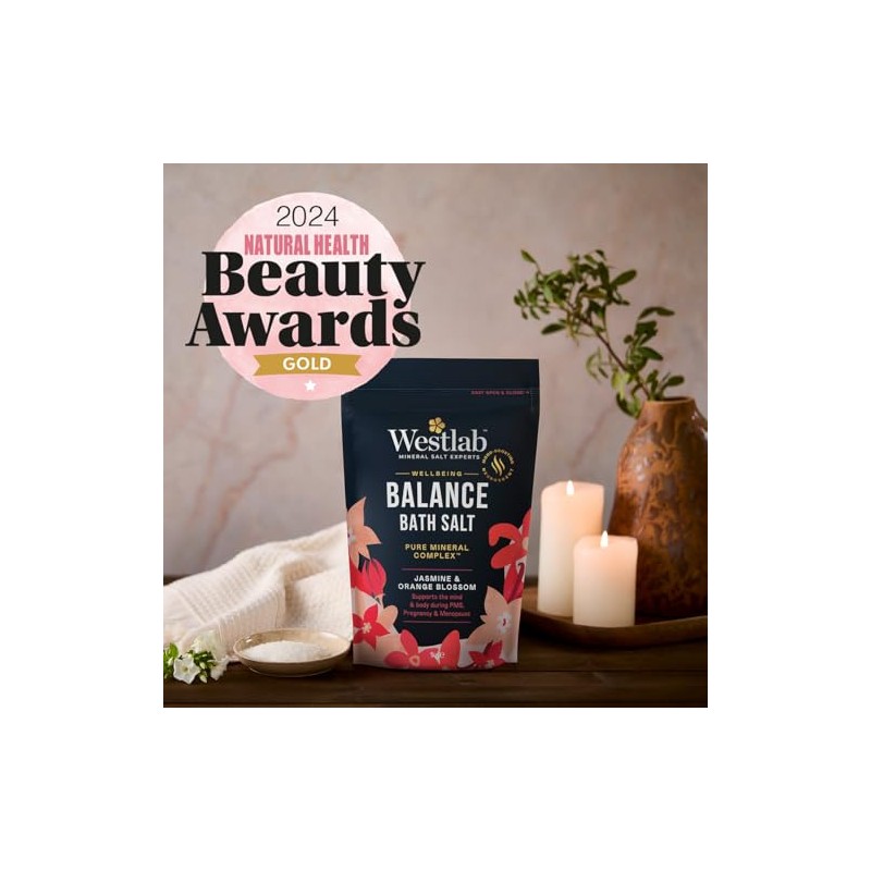 Westlab Wellbeing Balance Bath Salts 1kg Jasmine & Orange Blossom