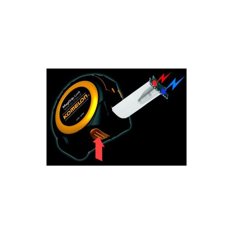 Komelon KMC-38RB Convex Mag Grip Lock Measure Width 1.0 inches