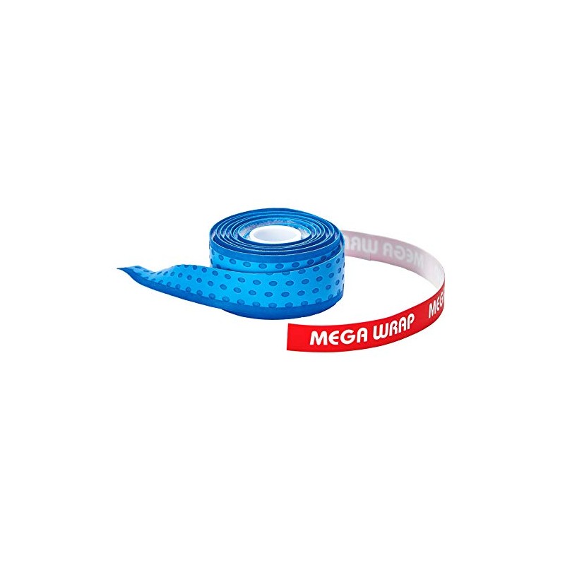 Tourna Mega Wrap Tennis Replacement Grip, Blue