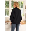 WEACZZY Black Sweaters for Women 2024 Dressy Casual Long Lantern
