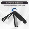 Qiyuda Folding Pocket Hair Comb for Men, 2 in 1