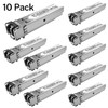 10Pack 1.25G SFP Module 1000Base-SX Multimode LC Transceiver, 850nm MMF,
