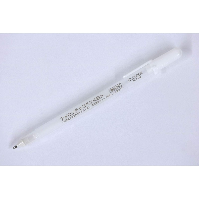 Clover Iron-on Chalk Pen 40×185×11mm White 24-421