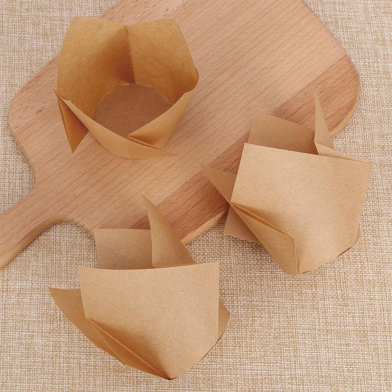 2" Disposable Baking Cups, Muffin Cupcake Cups Liners, Tulip Baking