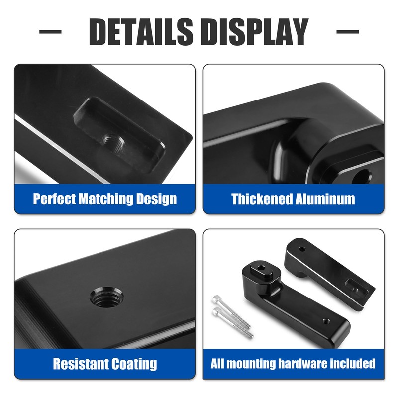 KAMIYONG Passenger Footpeg Rising Kit for Spyder RT, Adjustable Rear