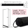 Under Door Draft Stopper 36 Inch, Black Weighted Door Draft