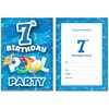Olivia Samuel Pack of 20 Pool Party 7th Birthday Invitations
